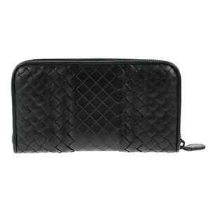 BOTTEGAVENETA114076-VV341-1000ボッテガ・ヴェネタラウンドファスナー長財布レザーブラック