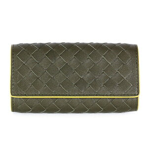 BOTTEGAVENETA324080-VBD51-3368ボッテガヴェネタ6連キーケースイントレチャートレザーダークサージェント×イエロー