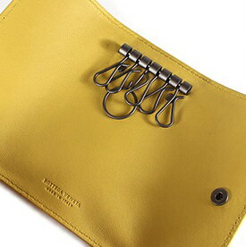 BOTTEGAVENETA324080-VBD51-3368ボッテガヴェネタ6連キーケースイントレチャートレザーダークサージェント×イエロー