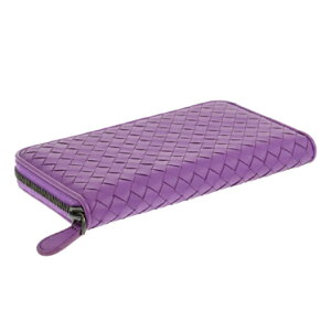 BOTTEGAVENETA114076-V001N-5220ボッテガ・ヴェネタ財布ラウンドファスナー長財布パープル系
