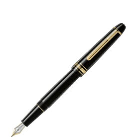 MONTBLANC 145EFモンブラン マイスターシュテュックゴールドコーティング クラシック 万年筆14金プラチナ装飾ペン先 EF（極細字）ブラック×ゴールド　※取寄品