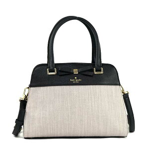 katespadePXRU6787-296ケイトスペードショルダーバッグジュートリネンレーヨン×レザーCRISPLINEN