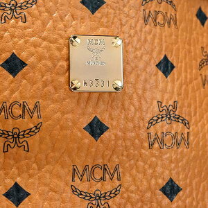 MCMMWP6SVI28CAMCO001エムシーエムリバーシブルトートバッグPVCコニャック×ピンク系