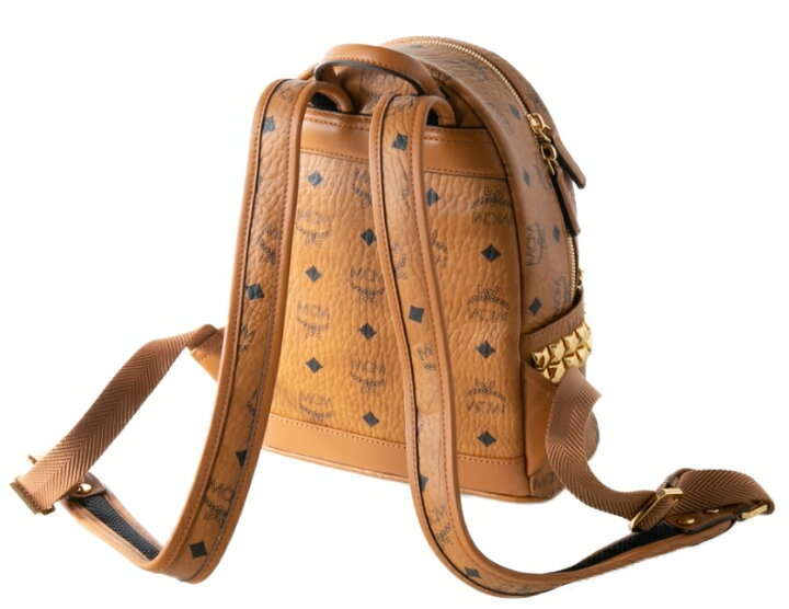楽天市場】MCM MMKAAVE10-CO001 COGNACVISETOS ORIGINALSTARK BACKPACK 