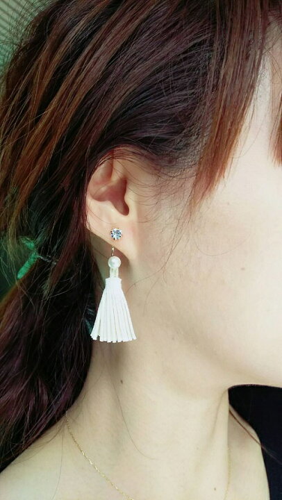 楽天市場】タッセル ピアス セット （1セット）├ アクセサリーパーツ 