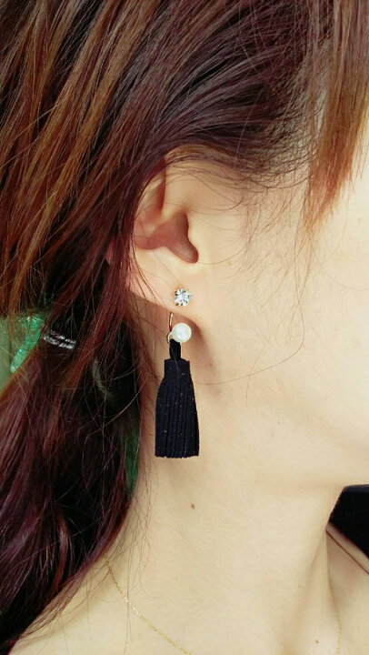 楽天市場】タッセル ピアス セット （1セット）├ アクセサリーパーツ 