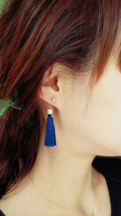 楽天市場】タッセル ピアス セット （1セット）├ アクセサリーパーツ 