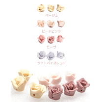 の*ん様 【ハンドメイド樹脂粘土】※限定タイムセール　薔薇と百合オブジェ パンア 楽天市場】樹脂粘土 薔薇 パーツの通販