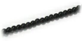 プラスチック パール ビーズ 2mm玉 ブラック 日本製 （1本 約65cm 約300ヶ）ハンドメイド 手作り アクセサリー パーツ 真珠