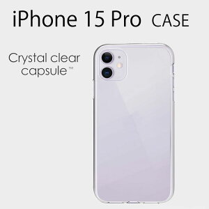 iPhone 15 Pro �P�[�X �N���A�P�[�X �J�o�[ iPhone15 Pro 6.1�C���` Crystal clear capsule �N���X�^�� �N���A �J�v�Z�� �����P�[�X �J�o�[