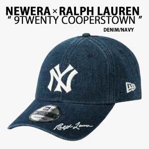 New Era �j���[�G�� RALPH LAUREN �����t���[���� �f�j�� �L���b�v 9TWENTY UNSTRUCTURED COOPERSTOWN MLB DENIM CAP NAVY �N�[�p�[�Y�^�E�� �����L�[�X���S �R���{ �X�q �x�[�X�{�[���L���b�v �l�C�r�[ �����Y ��