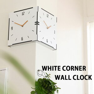 TIMEDECO v Ǌ|v uv ؍G WHITE CORNER WALL CLOCK R[i[v 90xv Ǌ|v É  mCYX IV ؍CeA