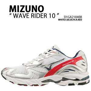Mizuno ~Ym Xj[J[ WAVE RIDER 10 D1GA210408 EF[uC_[ 10 WHITE INSIGNIA BLUE HIGH RISK RED zCg u[ bh V[Y jOV[Y WMOXj[J[ Y fB[X j