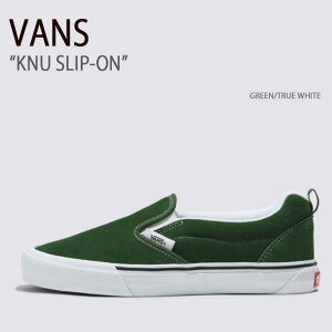 VANS oY Xj[J[ KNU SLIP-ON GREEN TRUE WHITE VN0009QDBGN j[Xb| O[ gD[zCg Y fB[X jp p