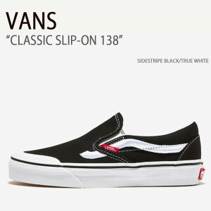 VANS oY Xj[J[ CLASSIC SLIP-ON 138 SIDESTRIPE BLACK TRUE WHITE VN000BW36BT NVbNXb|138 TChXgCvubN gD[zCg Y fB[X jp p