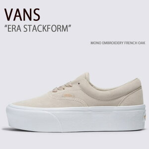 VANS oY Xj[J[ ERA STACKFORM MONO EMBROIDERY FRENCH OAK VN0A5JLZBLL GX^bNtH[ mGuC_[t`I[N Y fB[X jp p