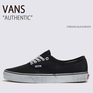 VANS oY Xj[J[ AUTHENTIC STRESSED BLACK WHITE VN000EE3BZW I[ZeBbN XgXgubN zCg Y fB[X jp p
