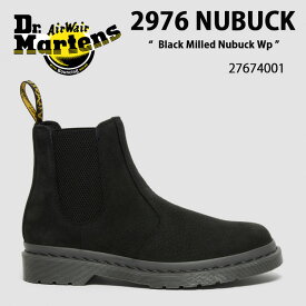 Dr.Martens ドクターマーチン サイドゴア ブーツ 2976 Black Milled Nubuck Wp 27674001 チェルシーブーツ ヌバッグ ブラック メンズ レディース 男性用 女性用 男女兼用【中古】未使用品