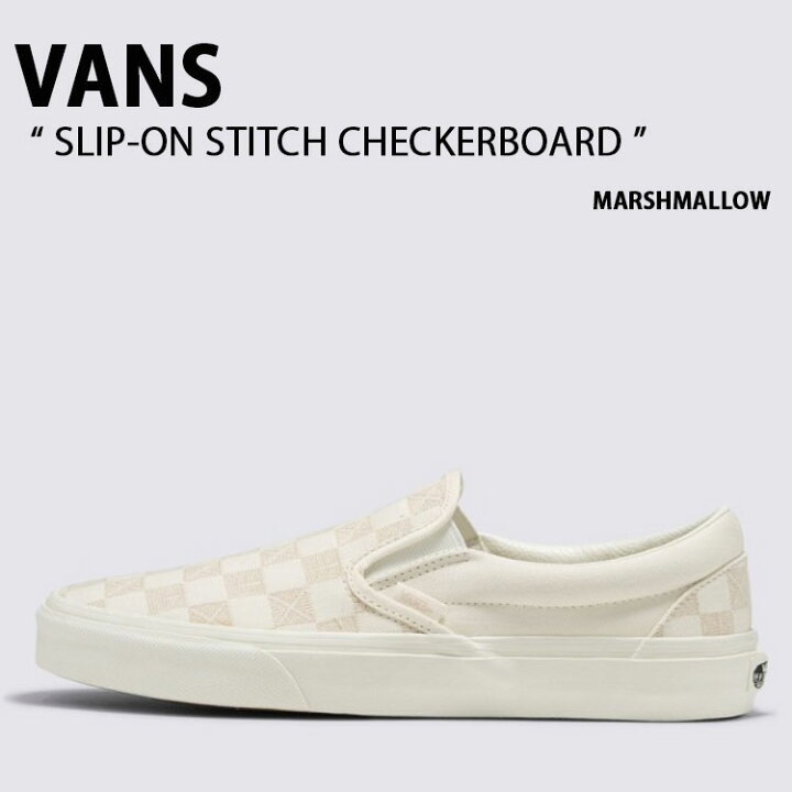 楽天市場】VANS バンズ スニーカー SLIP-ON STITCH CHECKERBOARD 