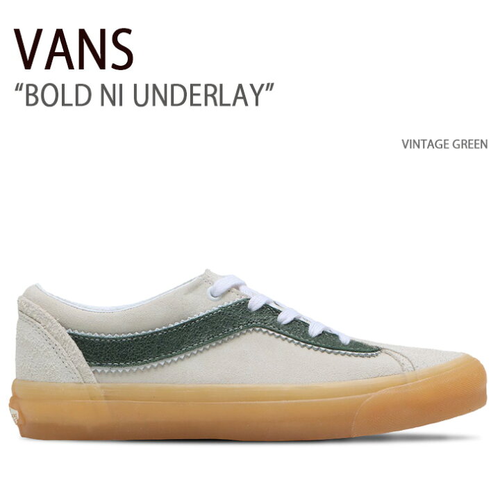 楽天市場】VANS バンズ スニーカー BOLD NI UNDERLAY VINTAGE GREEN 