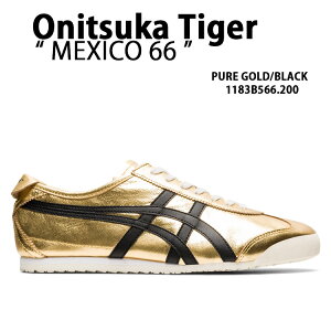 Onitsuka Tiger IjcJ^CK[ Xj[J[ MEXICO 66 PURE GOLD BLACK Y fB[X jp p1183B566.200