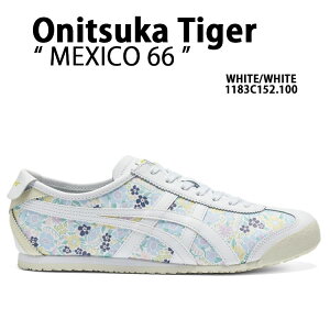 Onitsuka Tiger �I�j�c�J�^�C�K�[ �X�j�[�J�[ MEXICO 66 ���L�V�R 66 1183c152.100 �V���[�Y WHITE �ԕ� �z���C�g �t�����[ �����Y ���f�B�[�X