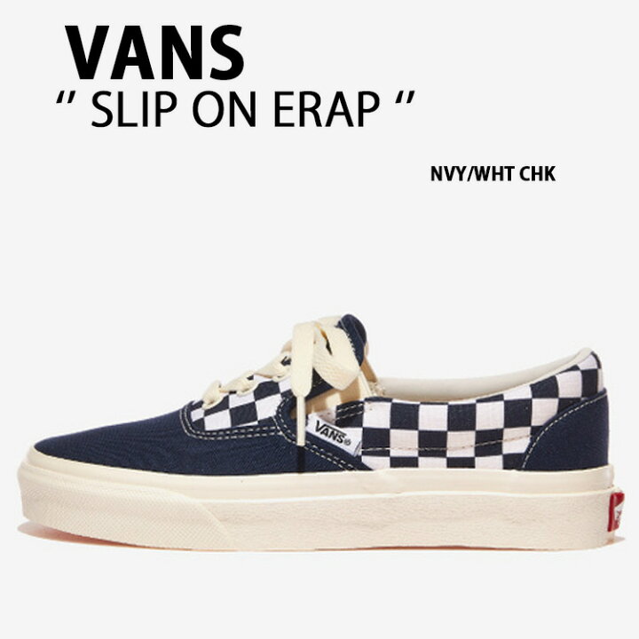 楽天市場】VANS バンズ スニーカー SLIP ON ERAP NAVY WHITE 