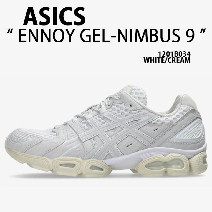 楽天市場】ASICS アシックス スニーカー ENNOY GEL-NIMBUS 9 エンノイ  