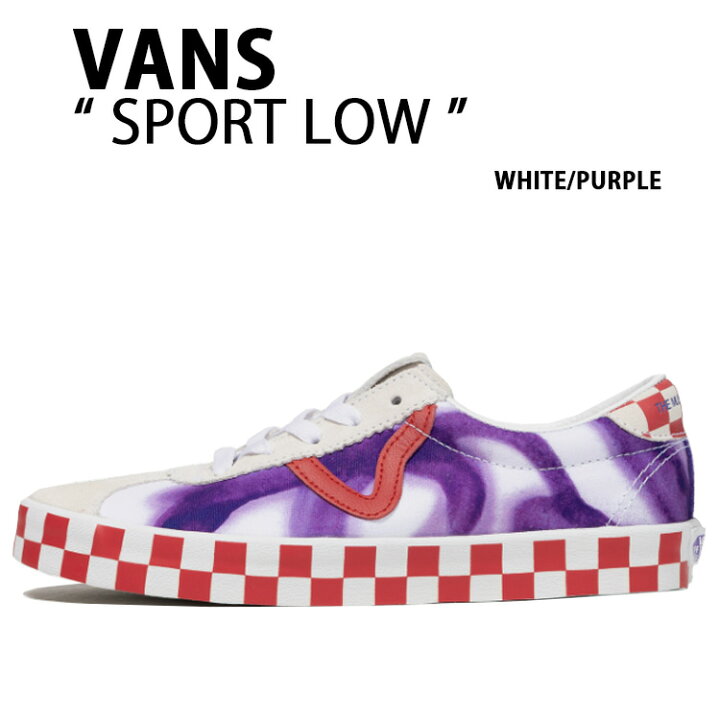 楽天市場】VANS バンズ スニーカーSPORT LOW WHITE PURPLE VN000D09WHP 