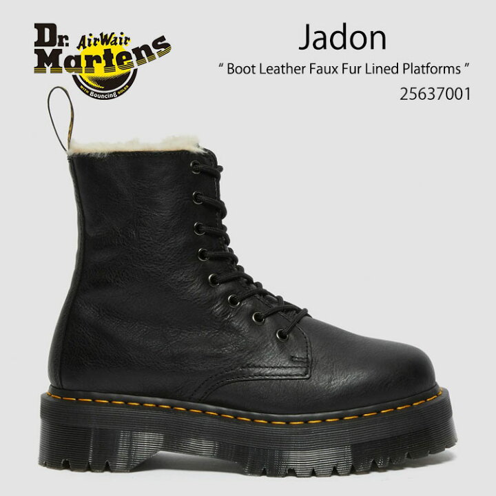 楽天市場】Dr.Martens ドクターマーチン Jadon Boot Leather Faux Fur 