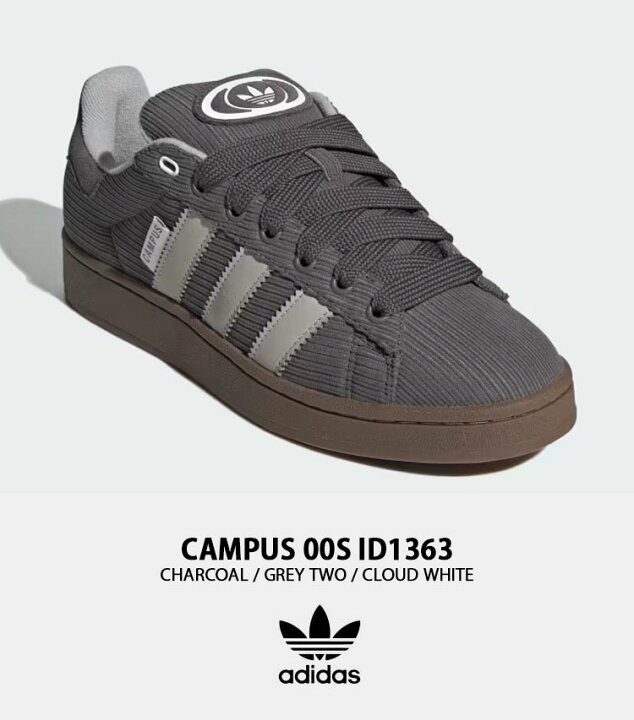 楽天市場】adidas Originals アディダス CAMPUS 00S ID1363 CHARCOAL 