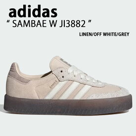 adidas アディダス スニーカー SAMBAE W JI3882 LINEN OFF WHITE GREY サンベイ ウィメンズ シューズ リネン オフホワイト グレー レディース プラットフォーム 厚底【中古】未使用品