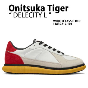 Onitsuka Tiger IjcJ^CK[ Xj[J[ DELECITY L WHITE CLASSIC RED 1183C217.101 V[Y fVeB G zCg NVbNbh Y fB[X jp p