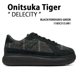 Onitsuka Tiger IjcJ^CK[ Xj[J[ DELECITY BLACK VERDIGRIS GREEN fVeB ubN @[fBOXO[ Y fB[X 1183C313.001