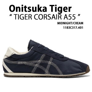 Onitsuka Tiger IjcJ^CK[ Xj[J[ TIGER CORSAIR A55 MIDNIGHT CREAM ^CK[ RZA A55 ~bhiCg N[ Y fB[X jp 1183C317.401