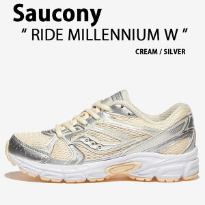 Saucony TbJj[ Xj[J[ RIDE MILLENNIUM W S60812-2 CREAM SILVER V[Y Ch ~jA N[ Vo[ Y fB[X jp p