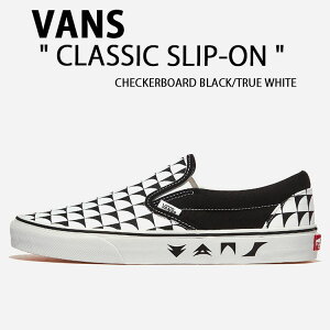 VANS oY Xj[J[ CLASSIC SLIP-ON CHECKERBOARD BLACK TRUE WHITE VN000CT5BP7 NVbN Xb| `FbN{[h ubN gD[zCg Y fB[X jp p