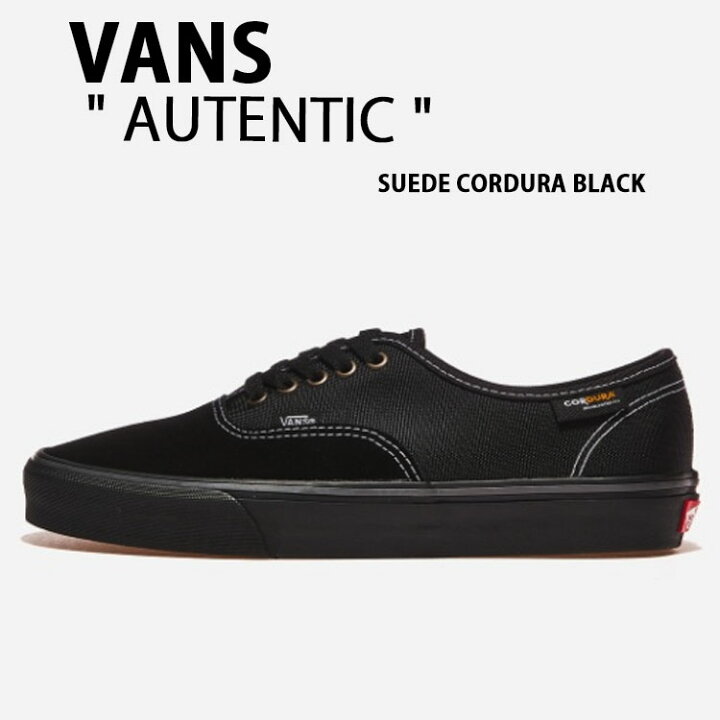 楽天市場】VANS バンズ スニーカー AUTHENTIC SUEDE CORDURA BLACK 
