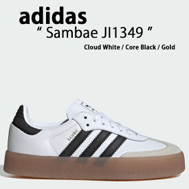 adidas アディダス スニーカー SAMBAE W JI1349 Cloud White / Core Black / Gold Metallic サンベイ ウィメンズ シューズ クラウドホワイト コアブラック ゴールドメタリック レディース プラットフォーム 厚底【中古】未使用品