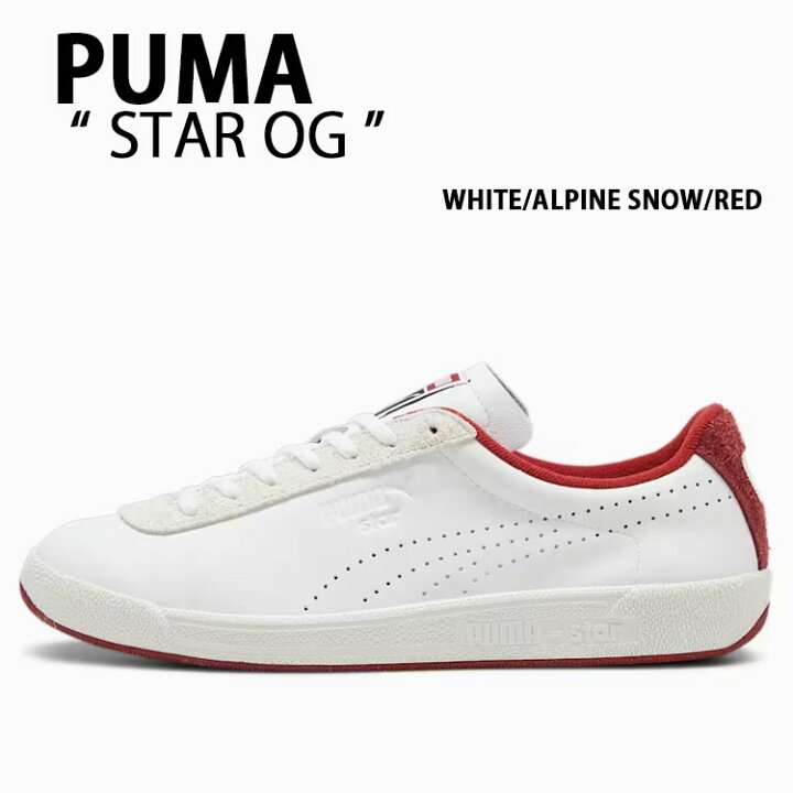 楽天市場】PUMA プーマ スニーカー STAR OG 393199-04 WHITE RED 