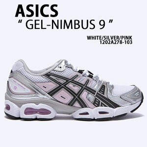 ASICS AVbNX Xj[J[ GEL-NIMBUS 9 WHITE SILVER PINK 1202A278-103 V[Y Q joX9 bV V[ zCg Vo[ sN }\V[Y  Y fB[X