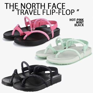 THE NORTH FACE m[XtFCX T_ XgbvT_ TRAVEL FLIP-FLOP gx tbvtbv BLACK MINT HOT PINK X|[cT_ NbVT_ AEghA V Y fB[