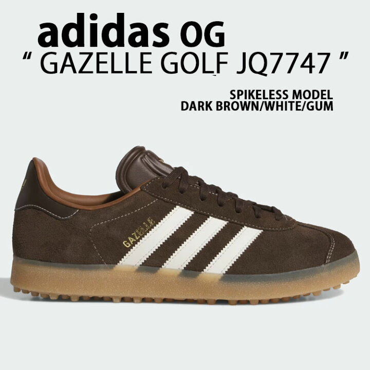 adidas Gazelle Golf Spikeless Men\'s Dark Brown Spikeless Golf Shoes JQ7747 adidas Golf Originals Gazelle Spikeless Golf Shoes Dark  main image 4