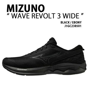 Mizuno ~Ym Y Xj[J[ WAVE REVOLT 3 WIDE J1GC238501 V[Y EF[u{g3 Ch BLACK EBONY jOV[Y ubN G{j[