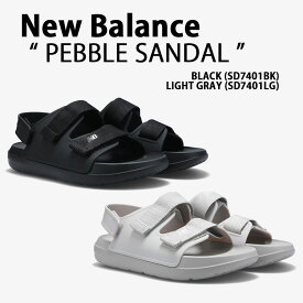 New Balance ニューバランス サンダル PEBBLE SANDAL SD7401BK SD7401LG シューズ newbalance7401 スポサン ストラップサンダル 軽量 ブラック グレー メンズ レディース【中古】未使用品