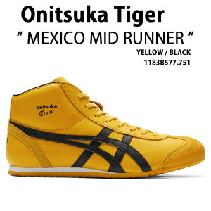Onitsuka Tiger IjcJ^CK[ Xj[J[ MEXICO MID RUNNER YELLOW BLACK 1183B577.751 V[Y LVR ~bhi[ CG[ ubN Y fB[X