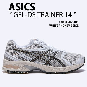 asics �A�V�b�N�X �X�j�[�J�[ GEL-DS TRAINER 14 WHITE BEIGE 1203A607-105 �V���[�Y �Q��DS�g���[�i�[14 �����V���[ ���b�V�� �z���C�g �x�[�W�� �����Y ���f�B�[�X