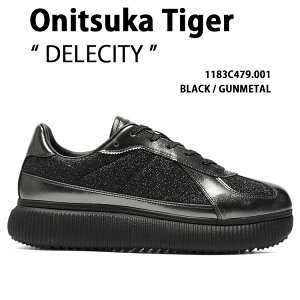 Onitsuka Tiger �I�j�c�J�^�C�K�[ ���f�B�[�X �X�j�[�J�[ DELECITY 1183C479.001 BLACK �V���[�Y �f���V�e�B �u���b�N ����X�j�[�J�[ �����p