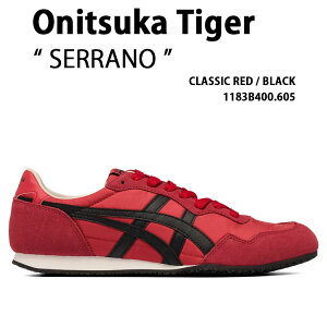 Onitsuka Tiger �I�j�c�J�^�C�K�[ �X�j�[�J�[ SERRANO 1183B400.605 �V���[�Y �Z���[�m RED BLACK ���b�h �u���b�N �����Y ���f�B�[�X