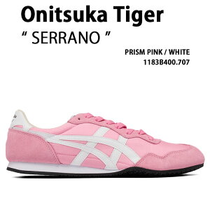 Onitsuka Tiger �I�j�c�J�^�C�K�[ ���f�B�[�X �X�j�[�J�[ SERRANO 1183B400.707 �V���[�Y �Z���[�m PINK WHITE �s���N �z���C�g �����p